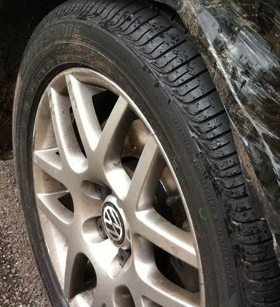 Alloy wheel reapir before treatment
